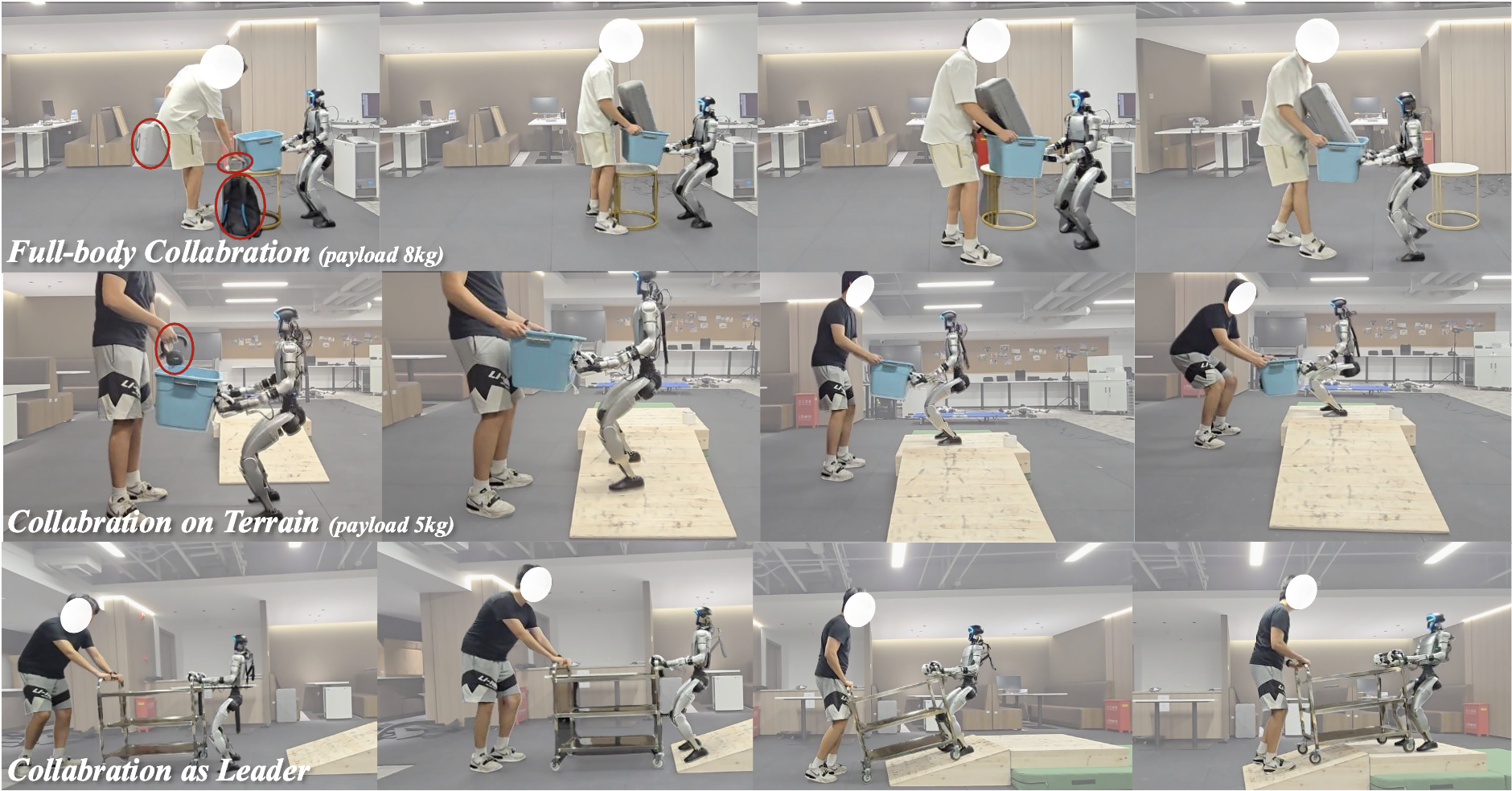 Learning Human-Humanoid Coordination for Collaborative Object Carrying